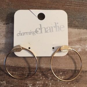 Gold hoop earrings